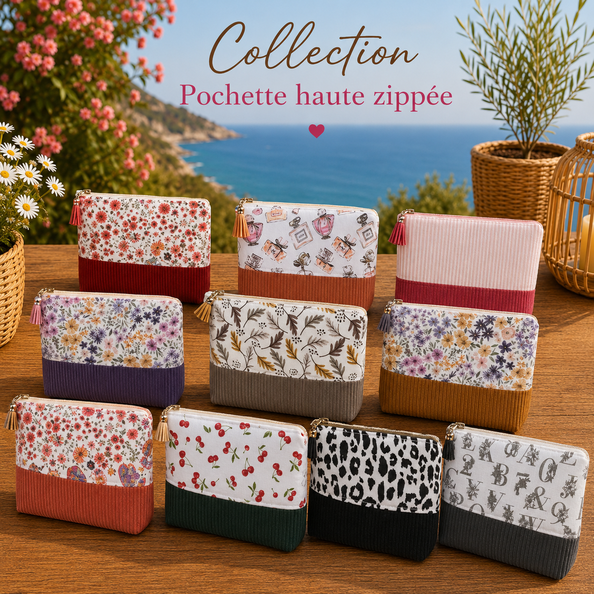 Pochette "Zippée haute"