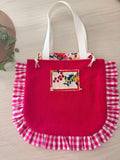 Sac Totebag Cerise – Framboise & Vichy Rose