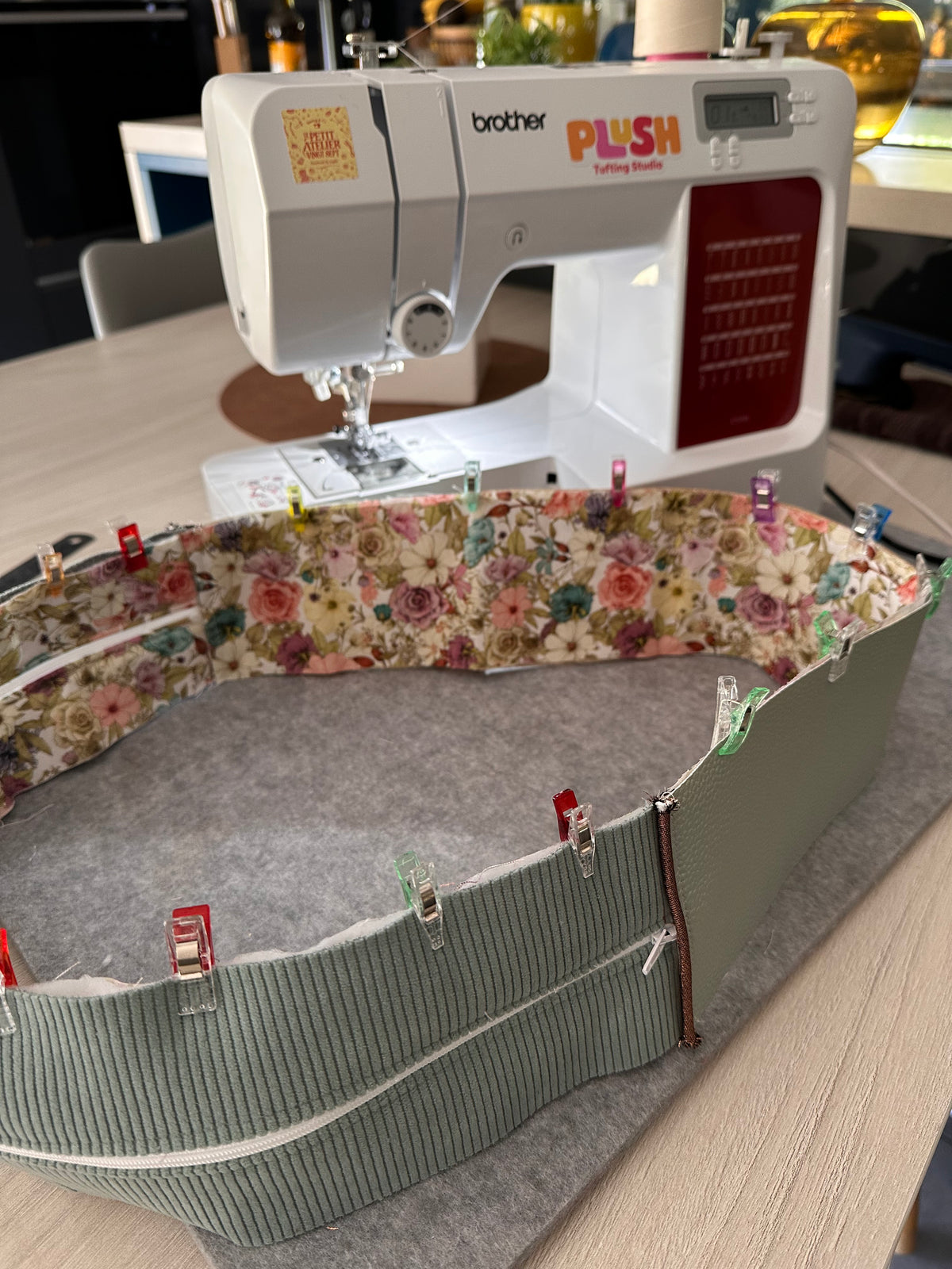 Sac à Dos Adulte Velours Côtelé & Tissu Liberty – Bretelles Simili Cuir | Le Petit Atelier 27