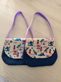 Ensemble Pochon & Sac à Main Enfant en Velours Côtelé – Fait Main | Le Petit Atelier 27