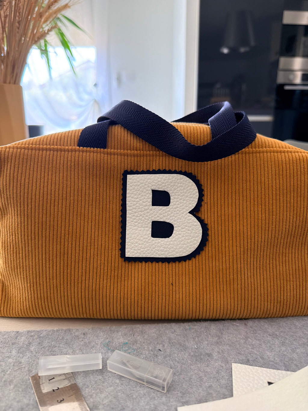 Ensemble Protège Carnet de Santé & Sac à Accessoires – Velours Côtelé | Le Petit Atelier 27