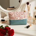 Pochette "Zippée haute" Velours Côtelé Vert Amande – Le Petit Atelier 27