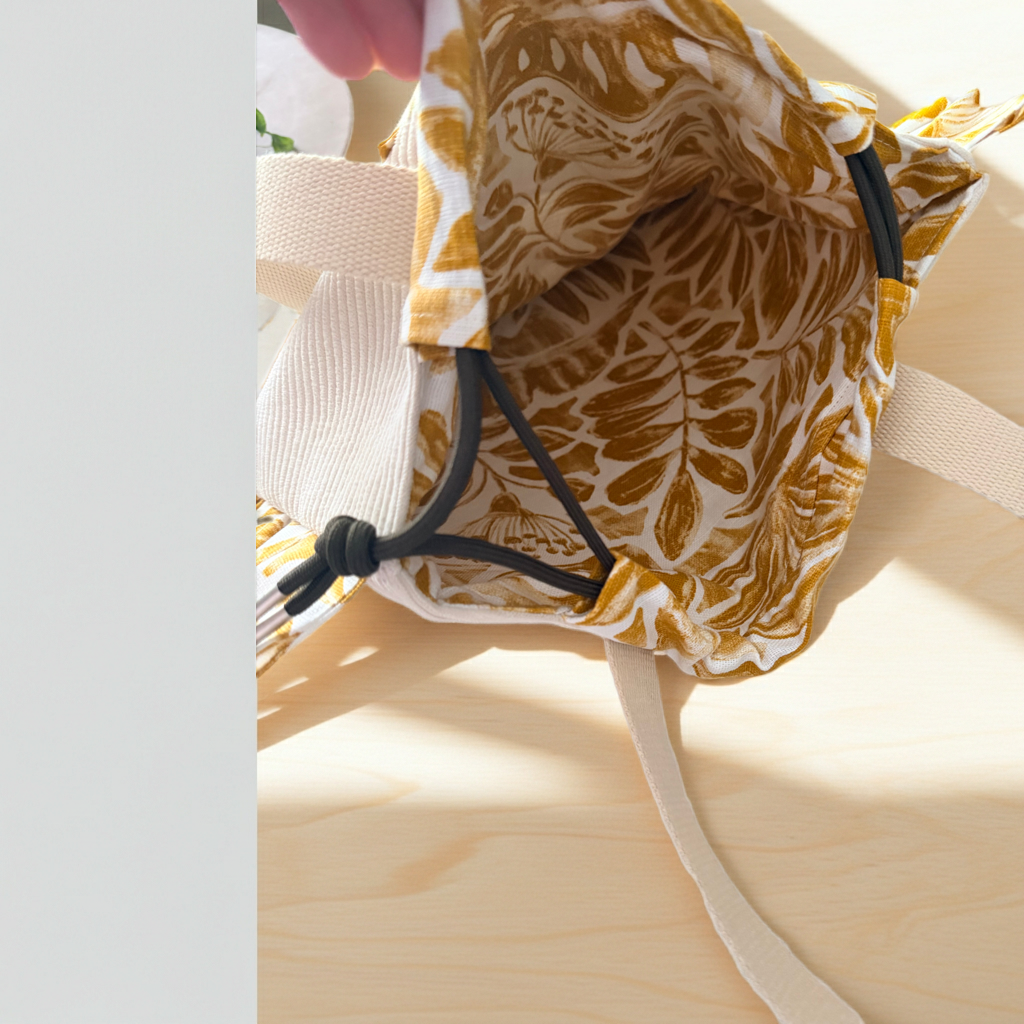 Sac Totebag Velours Côtelé Monstera Écru & Feuilles Dorées – Le Petit Atelier 27