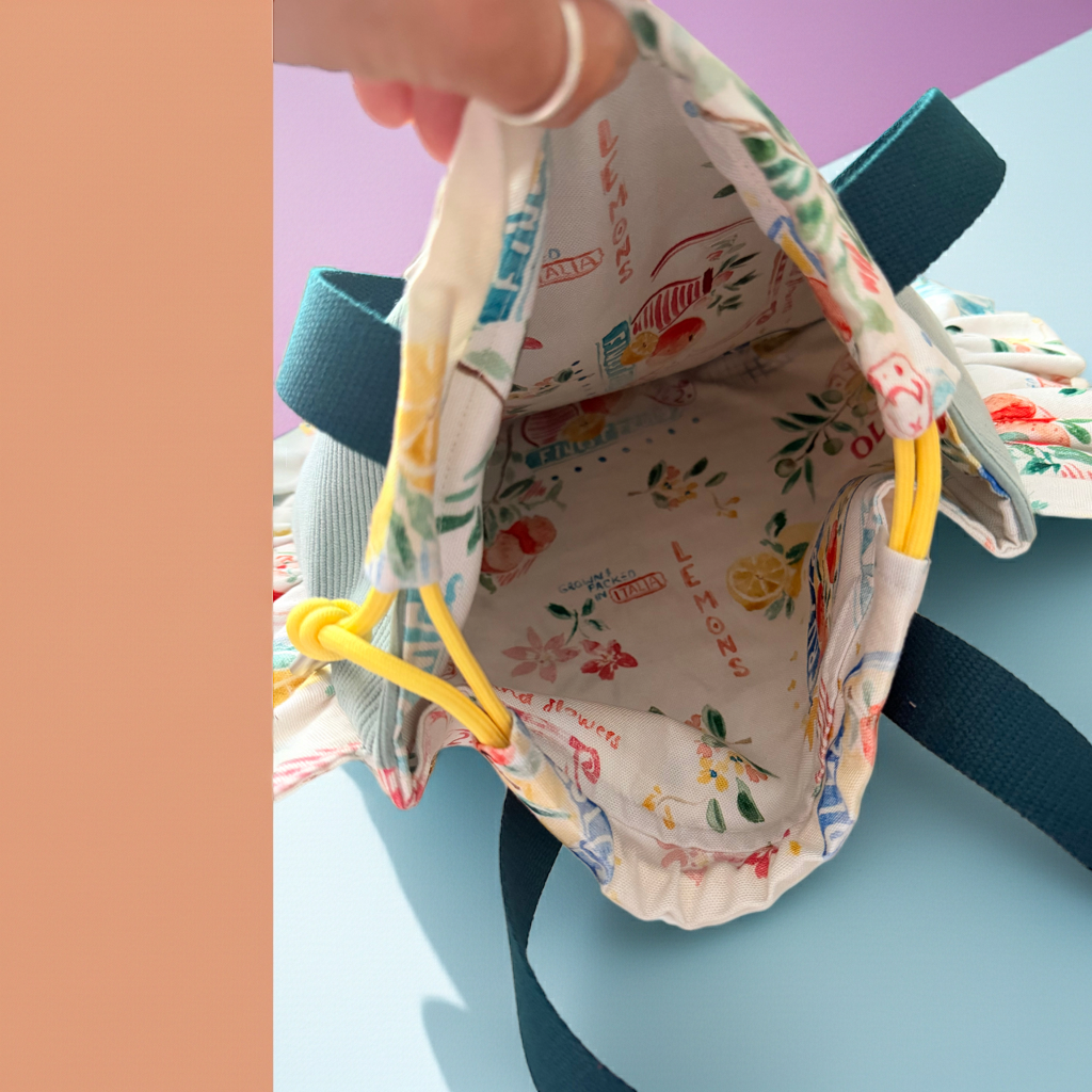 Sac Totebag Velours Côtelé Olives Bleu Sauge & Provence – Le Petit Atelier 27