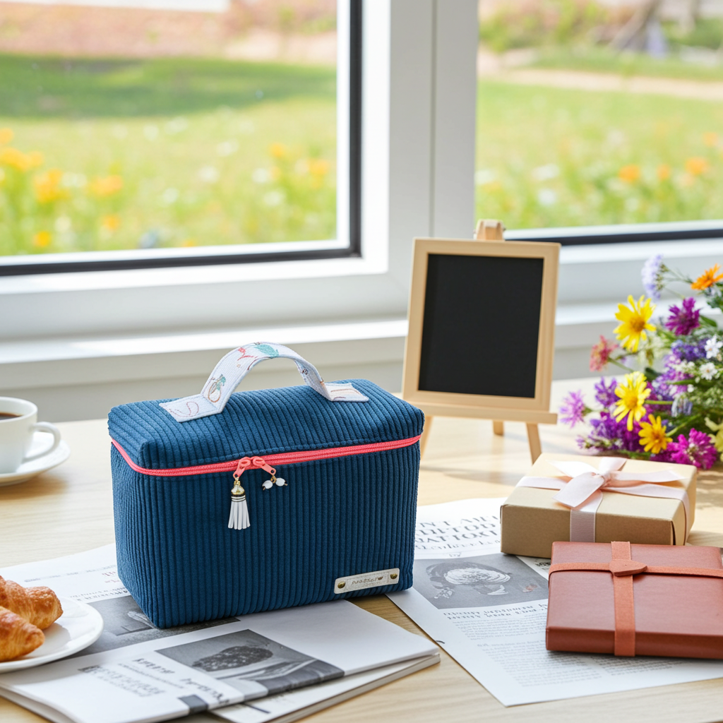 Vanity Haut Velours Côtelé Bleu Pétrole – Le Petit Atelier 27