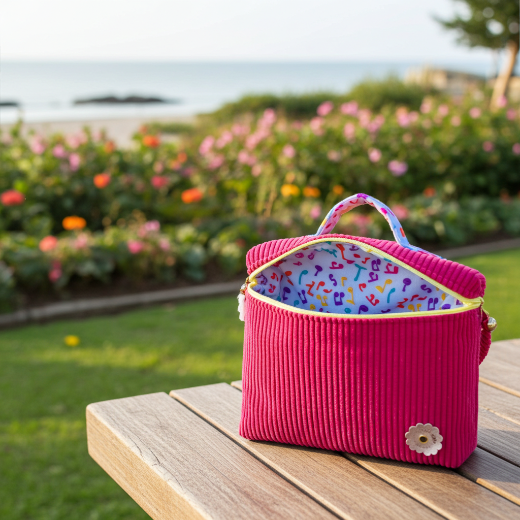 Vanity Haut Velours Côtelé Fuchsia – Le Petit Atelier 27