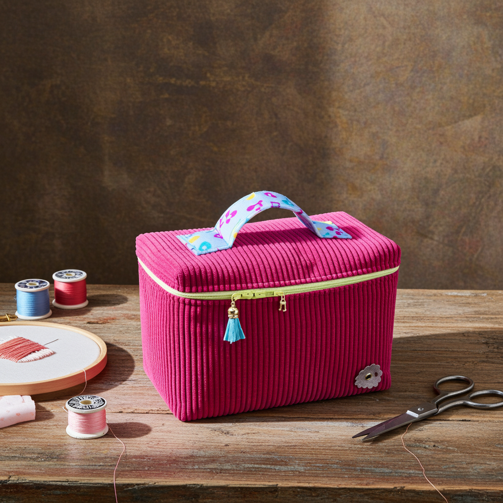 Vanity Haut Velours Côtelé Fuchsia – Le Petit Atelier 27